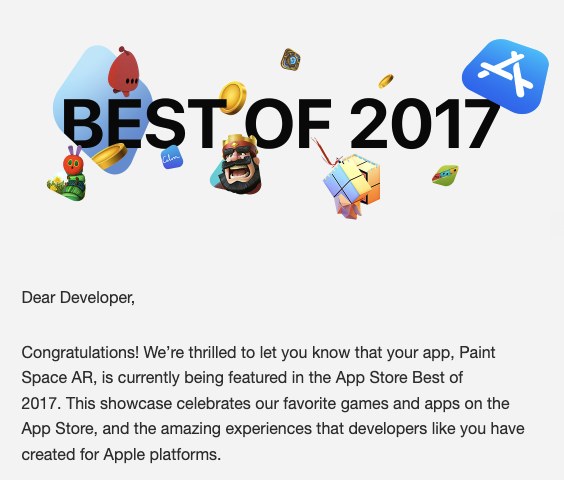 Paint Space AR - Apple Best App of 2017