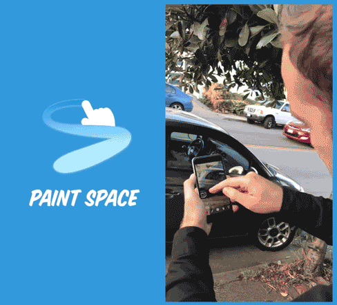 Drawing in 3D space using familiar touch input