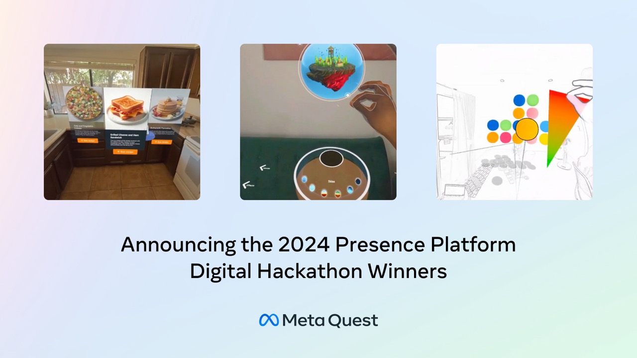 Developer hackathon for Quest MR platform