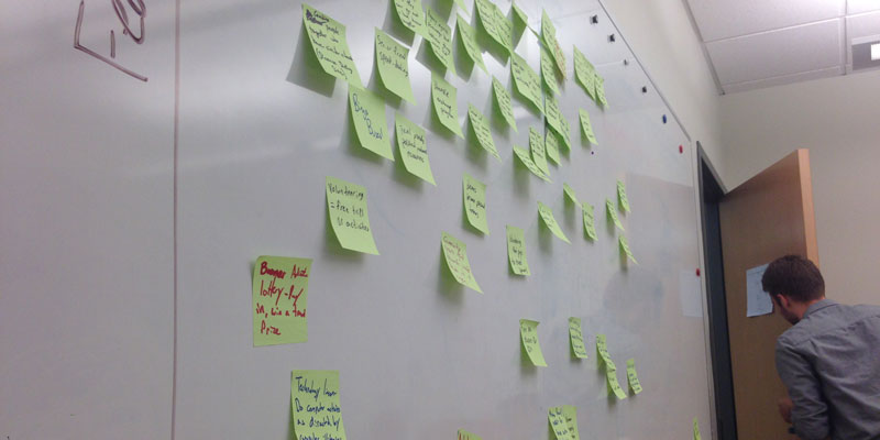 Affinity diagramming and research synthesis